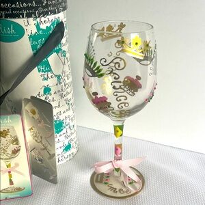 Delish Colorful Princess Wine Glass